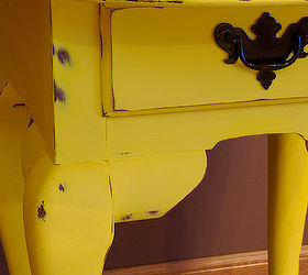 Yellow Chalkpainted Table Hometalk