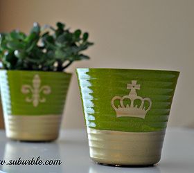 add glamour to your flower pots, crafts, flowers, gardening, Wouldn t these make great gifts