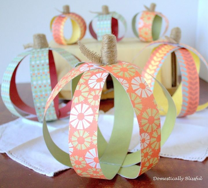 paper pumpkin, crafts, Create these Paper Pumpkins for fun fall decor for your home office or classroom