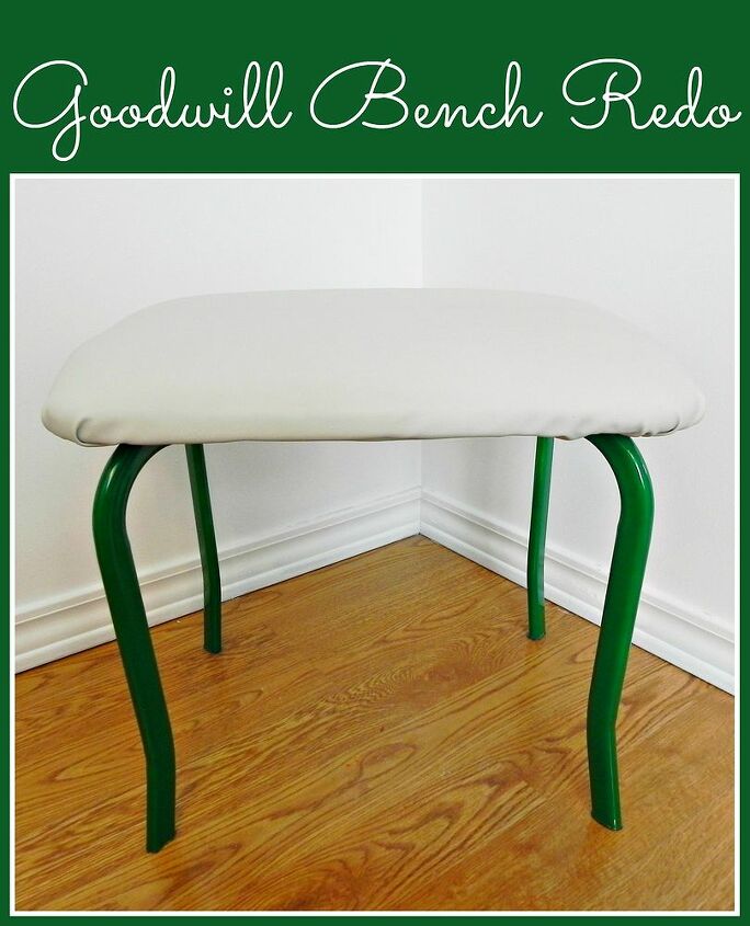 quickly redo a goodwill bench, painted furniture, Goodwill Bench Redo