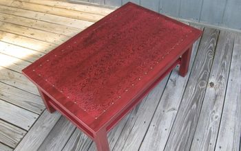 Faux Leather Coffee Table.