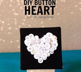 button heart art, crafts, seasonal holiday decor