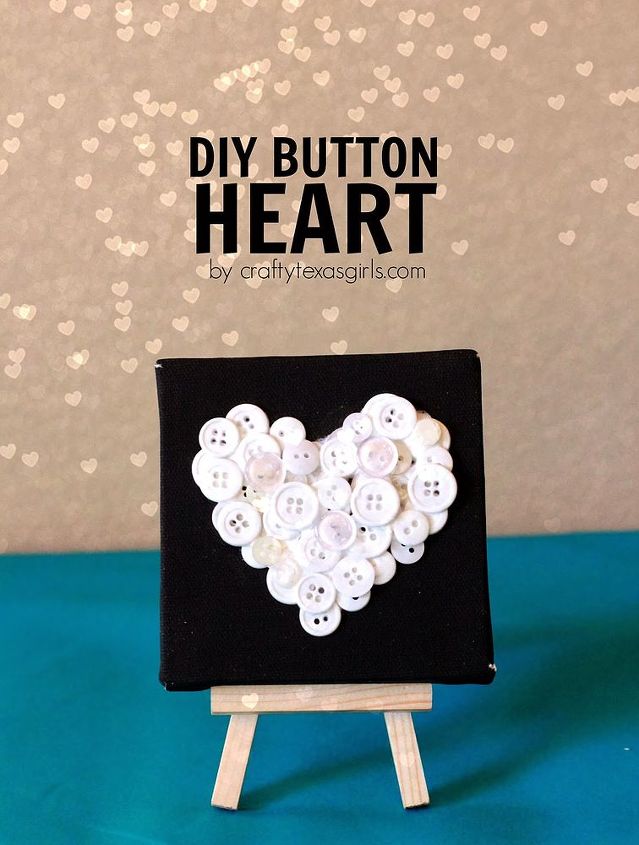 arte con botones en forma de corazn