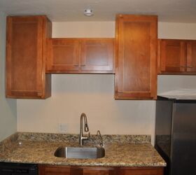 granite is installed, countertops, kitchen design, small and efficient space