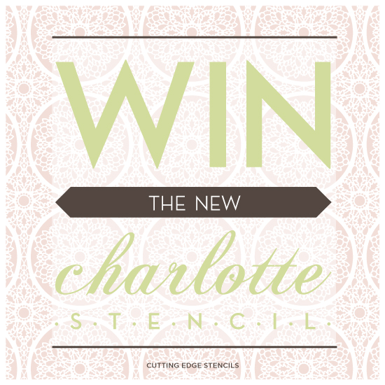 a chance to win a free charlotte stencil and the inside scoop on blogger s day out, wall decor, Win the new Charlotte Stencil in our blog giveaway