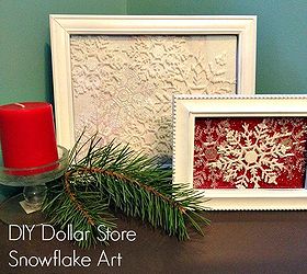 dollar store snowflake decor, crafts, seasonal holiday decor, Finished project