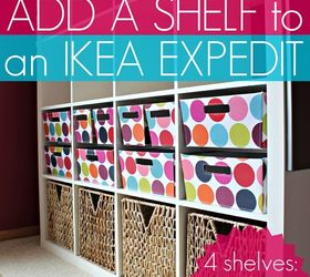 all things g d top 10 diys of 2013, crafts, home decor, How to add a shelf to an IKEA Expedit it s easier and cheaper than you might think