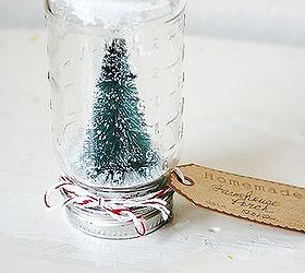 snow globe in vintage bottle, crafts, seasonal holiday decor