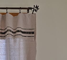grain sack inspired curtains from drop cloths best no sew, crafts, home decor, reupholster, window treatments, I folded the top edge 14 inches and hung with clips Simple and basic for our cabin