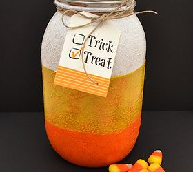 fall candy corn treat jar, crafts, mason jars
