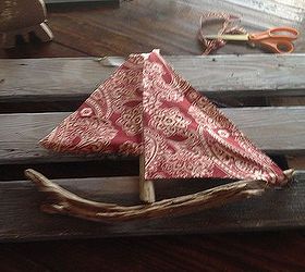 a little fun decor for the lake, home decor, Great job cutting the perfect sail