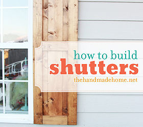 how to build shutter, curb appeal, home maintenance repairs