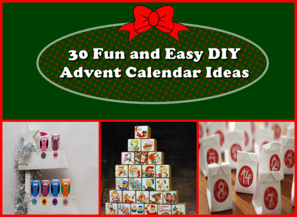 30 fun and easy diy advent calendar ideas, crafts, seasonal holiday decor