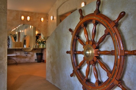 ship wheel nautical theme decoration, home decor