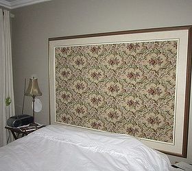 quick art ideas to fill large wall space, home decor, Vintage tapestry blanket framed with gallery frame and used as head boards in the master bedroom There are 2 of these the wall is very long and can handle these large frames 4x6 feet