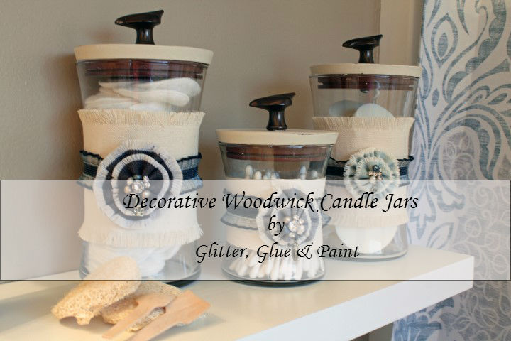 almacenamiento decorativo para el bano, Una forma f cil de decorar con tarros de velas Woodwick