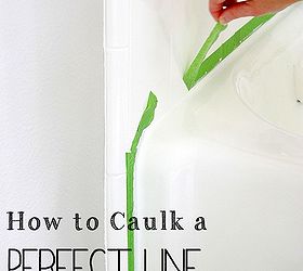 how to caulk without making a mess, bathroom ideas, diy, home maintenance repairs, how to