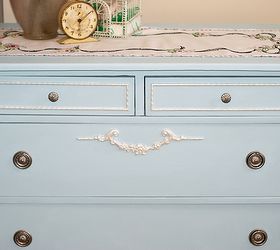 blue nursery dresser