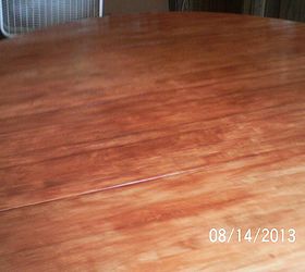 my 1st refinishing job on tell city kitchen table, After 2 coats of stain
