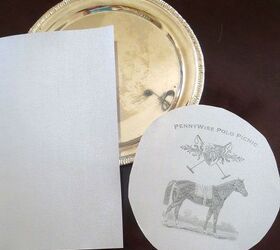 polo picnic with the ponies, outdoor living, antique a Platter