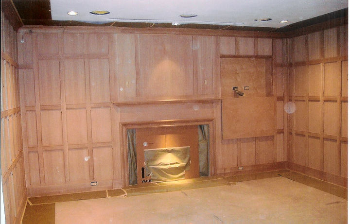 concealed passage way, home improvement, woodworking projects, Concealed media cabinet Door oped