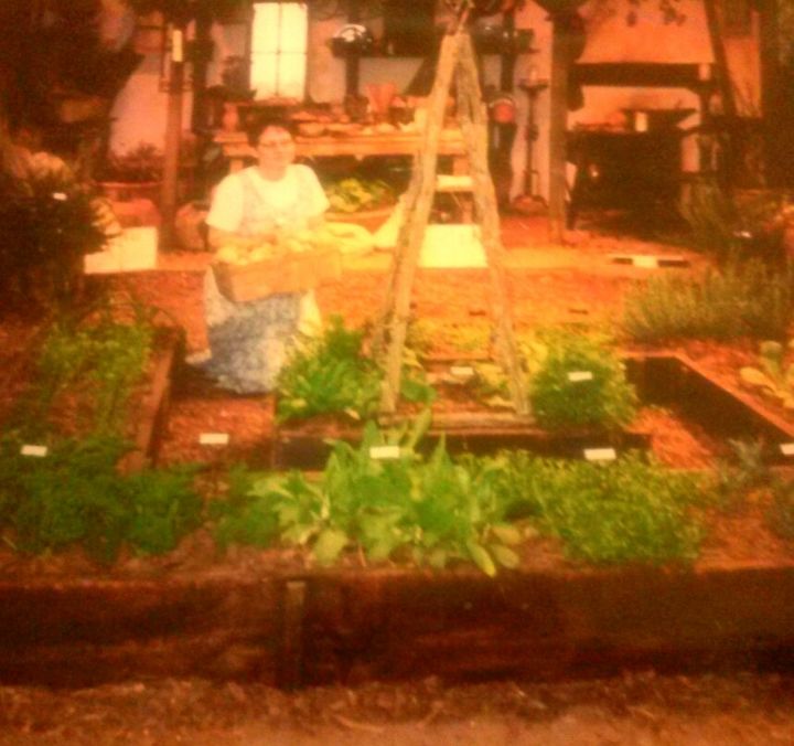 what is a master gardener anyway, flowers, gardening, landscape, outdoor living, Me a million years ago at SE Flower Show booth with some plants grown via Master Gardeners and GardenSmith Green house and nursery