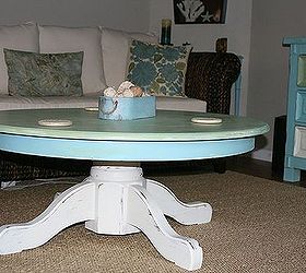 pedestal coffee table, painted furniture, Love this piece