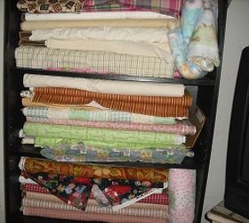 quilting info here is something that will save u room with your fabric, craft rooms, organizing, Even tried laying the bolts on their side no takes up too much room for sure