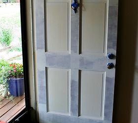 how to paint a front door, doors, painting, Primer coat one