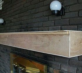 new look for an old fireplace, concrete masonry, diy, fireplaces mantels, painting, woodworking projects