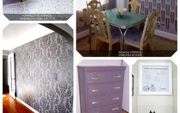 Stenciled Color Obsession: Lilac