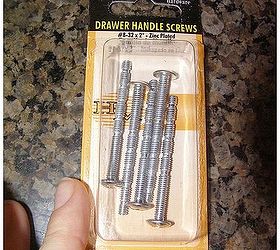 how to dress up furniture with hardware, painted furniture, First hardware tip go out and buy these right now if you don t have them Easily adjustable length screws for different drawer depths