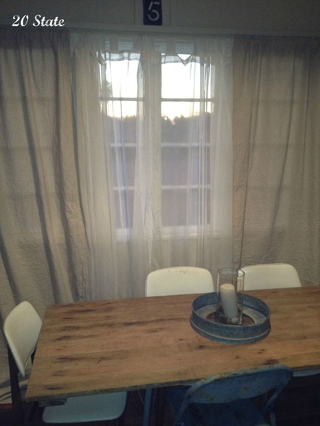 diy drop cloth curtains, crafts, reupholster, window treatments, Easy DIY drop curtains