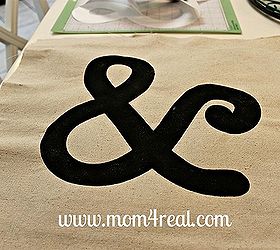 make and stencil a pillow using freezer paper, crafts, Easy freezer paper stencil