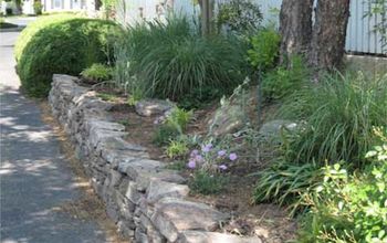 Building a Low Stone Wall for Function AND Looks! #CurbAppeal