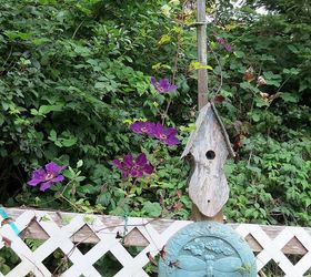 birdhouses, diy, gardening, outdoor living, pets animals, woodworking projects, This one is old and weathered It has been part of this garden for many years
