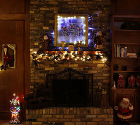 our texas christmas mantel, christmas decorations, seasonal holiday decor