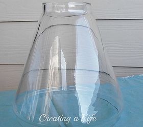 the diy cloche from light fixture parts, crafts, Thrift store glass from a light fixture