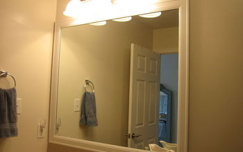 How to frame out your builder grade bathroom mirrors!