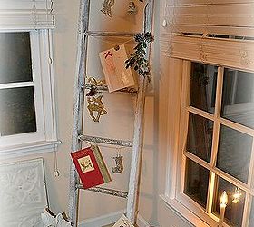 our nostalgic holiday ladder, christmas decorations, repurposing upcycling, seasonal holiday decor
