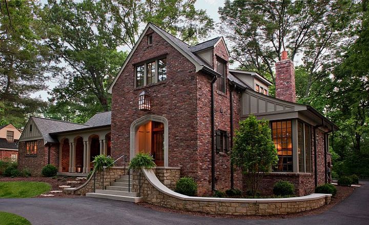 thanks to everyone for voting on the hottest project featuring terrific remodelers, remodeling, exterior view of a whole home renovation of a 1930s Tudor Revival Cottage The Wills Company Nashville