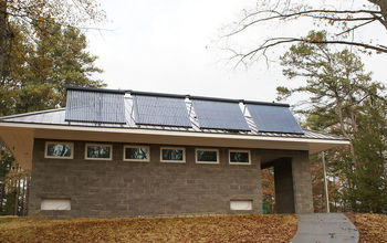 Solar thermal installed at Tugaloo state park comfort station # 2.