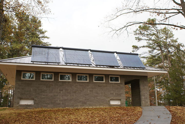 solar thermal installed at tugaloo state park comfort station 2 it provides hot, go green, TUGALOO STATE PARK SOLAR INSTALLATION