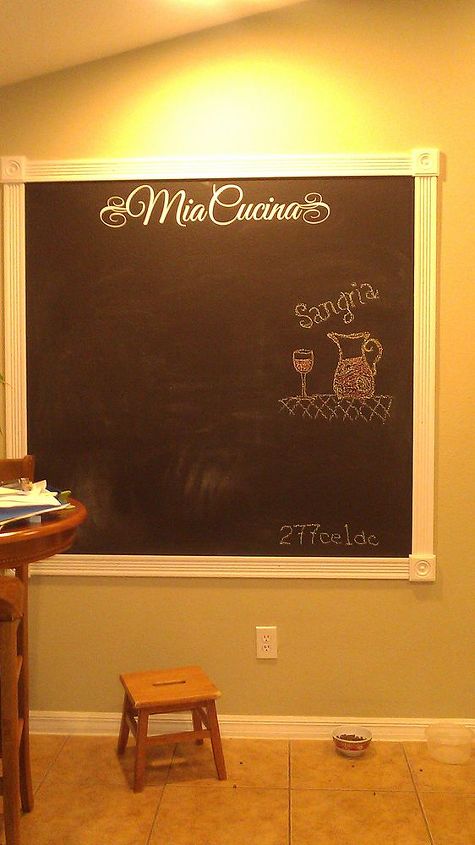 kitchen chalkboard so easy, chalkboard paint, crafts, kitchen design, paint colors, wall decor