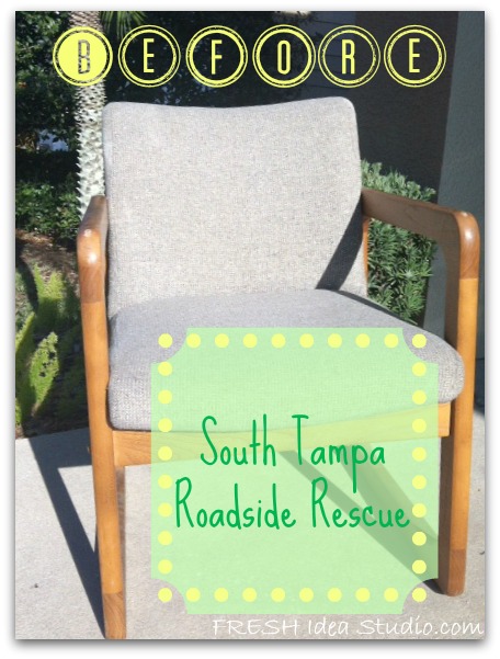 fresh reader s diy favorites in may, painted furniture, The free ugly chair before its Preppy Redo