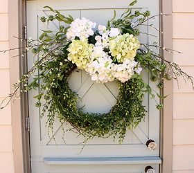 how to make a spring wreath, crafts, seasonal holiday decor, wreaths, Add 2 long twiggy stems