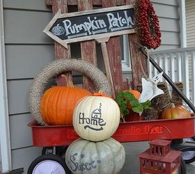 Painted “Home Sweet Home” Pumpkins on Parade #PumpkinIdeas