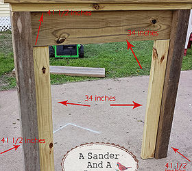 faux fireplace mantel, diy, fireplaces mantels, repurposing upcycling, woodworking projects, My modified measurements