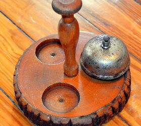 help what are these, repurposing upcycling, This one perplexes me the most It seems like a desk bell but what di the other two circles hold Cups with pens Can not find anything like it online