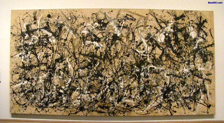almofadas inspiradas em jackson pollock, Minha inspira o August Rhythm de Jackson Pollock
